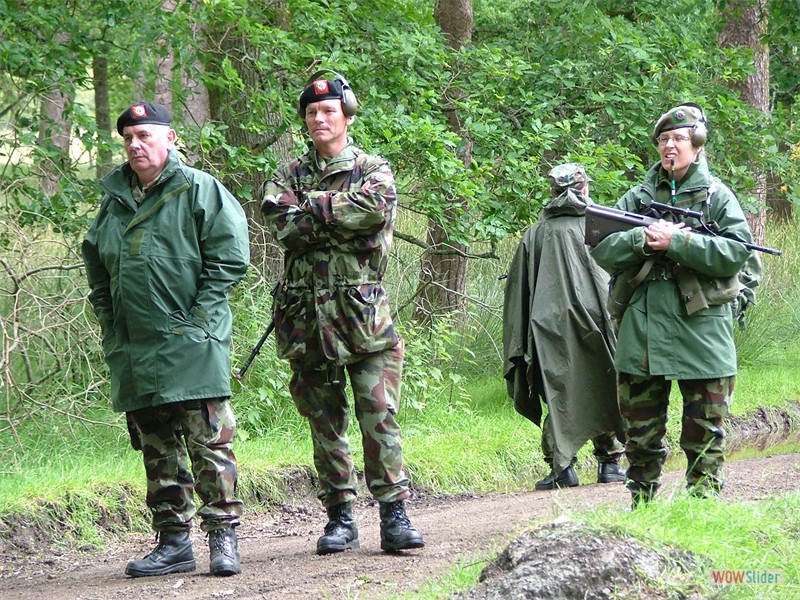 Annual Training 2004 - CQ Mossy Hogan, Cpl Sting whelan, CS Kevin Young, Lt Mairghead Kelly